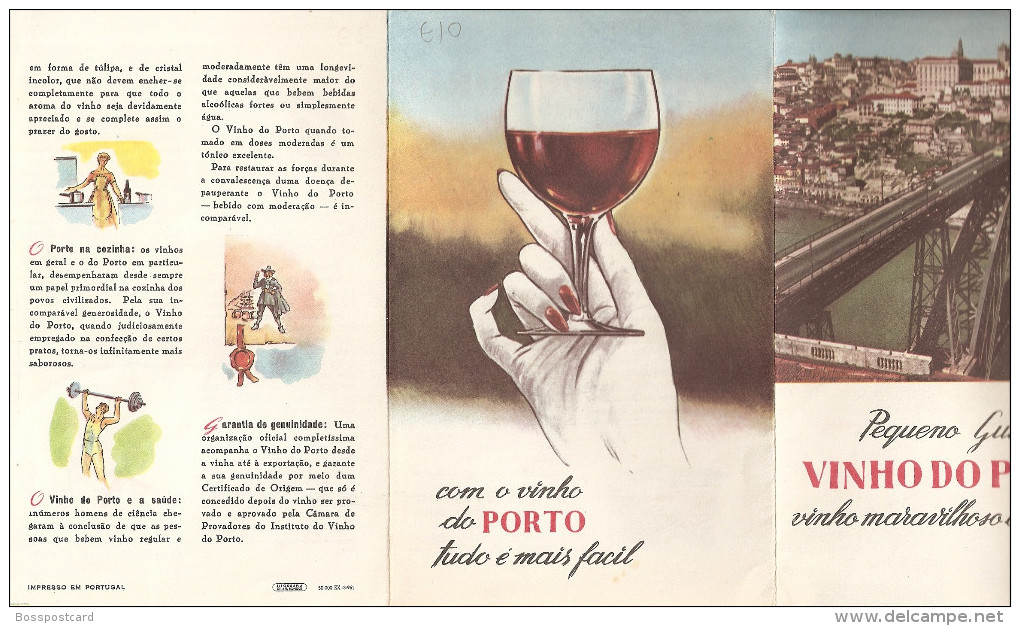 Porto - Vinho Do Porto - Pequeno Guia. Comercial  Publicidade (5 Scans) - Portugal