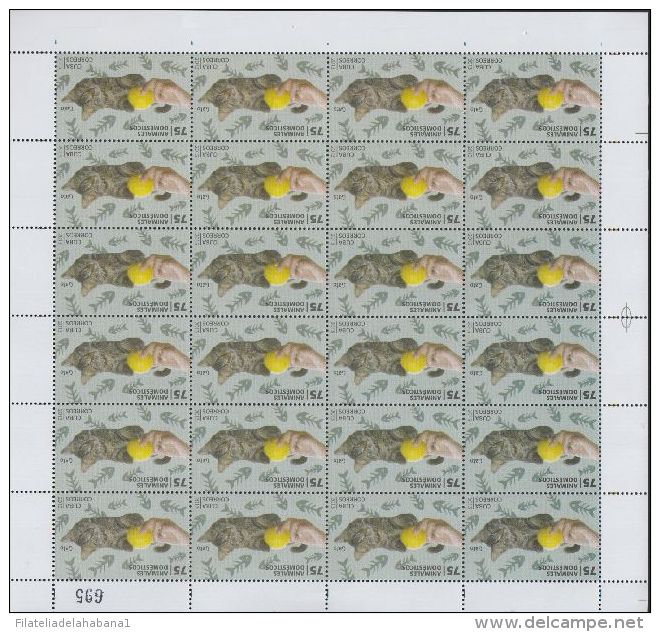 2013-H-102 CUBA MNH. ANIMALES DOMESTICOS, DOG, CAT, RABIT, TURTLE, HORSE, PARROT &amp; PIGEON, CONEJOS, CABALLOS, PALOMA - Hojas Y Bloques