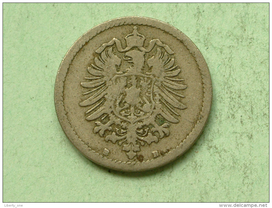 1875 B - 5 Pfennig / KM 3 ( Uncleaned Coin - For Grade, Please See Photo ) !! - 5 Pfennig