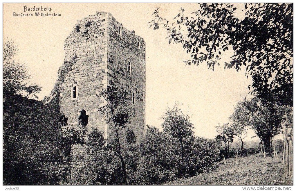 BARDENBERG Burgruine Wilhemstein - Sonstige & Ohne Zuordnung