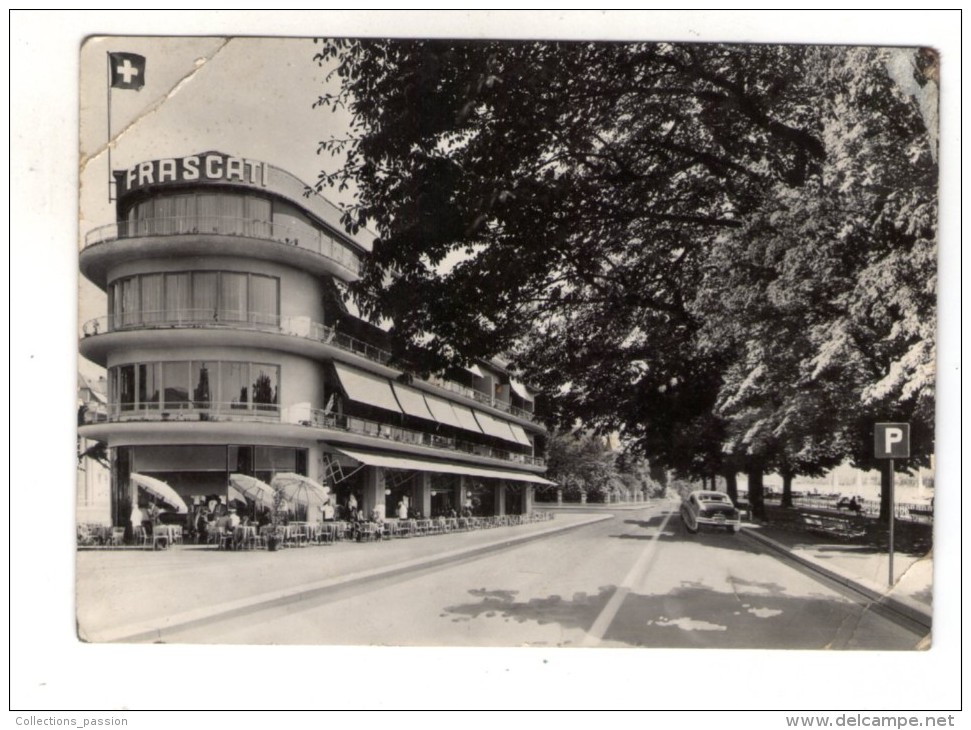 Carte De Visite , Commerce , Grill Room , Bar , Dancing , FRASCATI , HOCHULU , Zürich , Boulevard-Restaurant , 2 Scans - Cartes De Visite