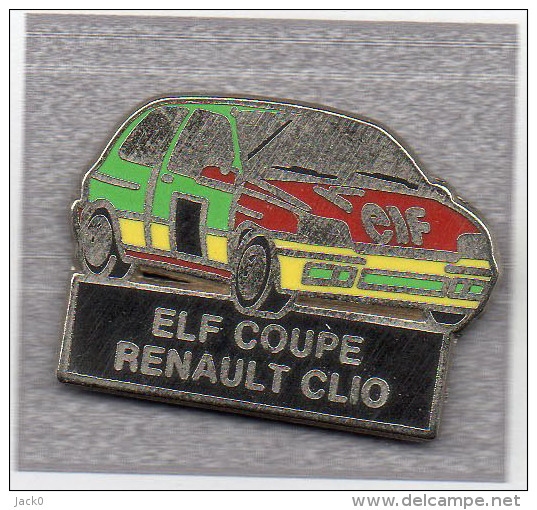 Pin´s  Sport  Automobile  Rallye, ELF  COUPE  RENAULT  CLIO - Rallye