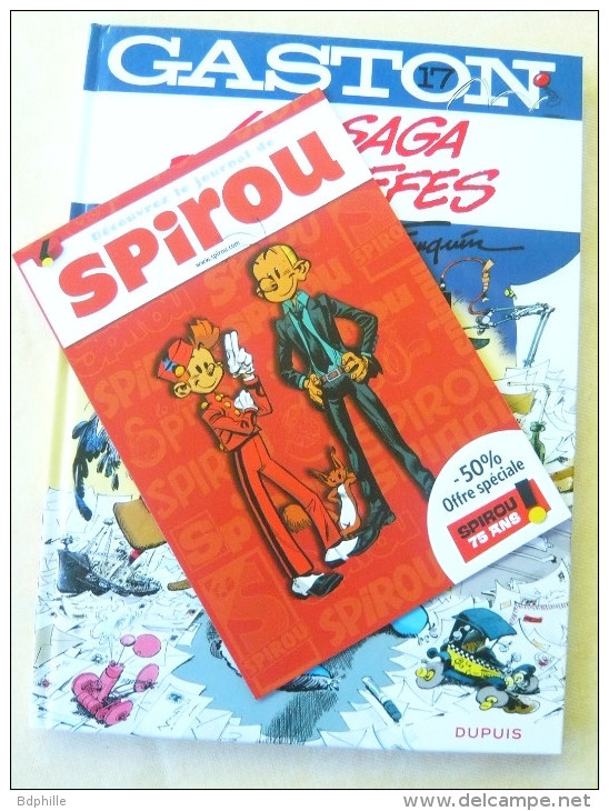 Gaston La Saga Des Gaffes Special "SPIROU 75 Ans" 2013 état Neuf Franquin - Gaston