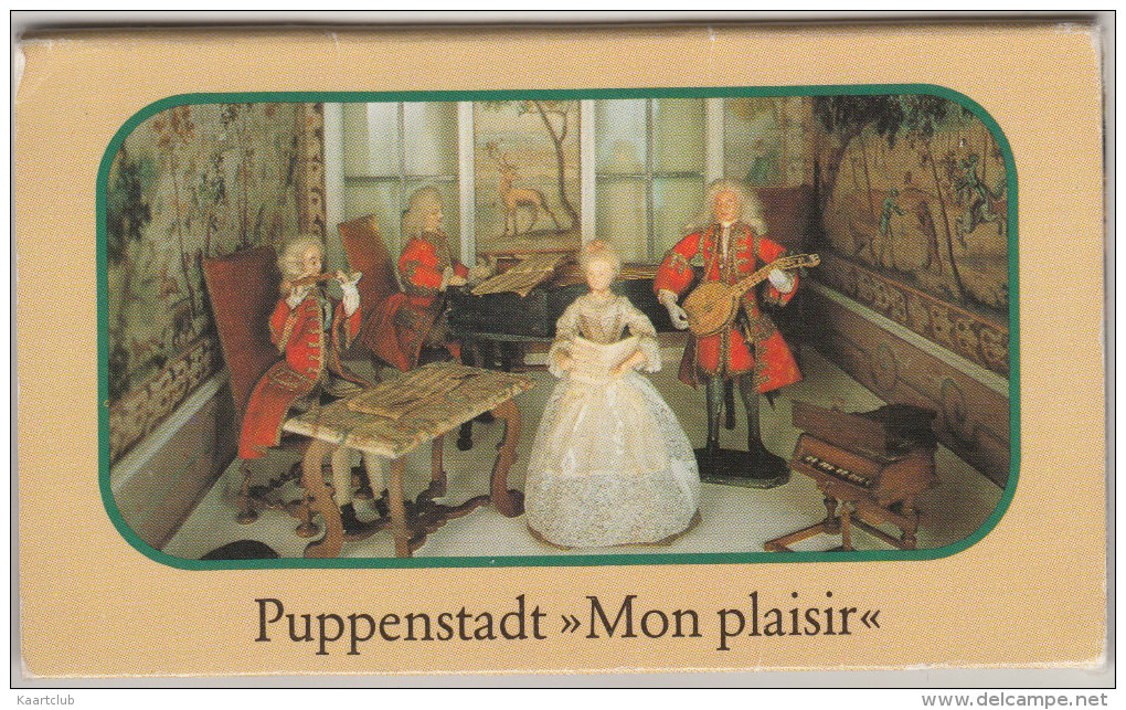 Arnstadt: Puppenstadt ´Mon Plaisir´ : 10 KLEINFOTO´S Im LEPORELLO  (SNAPSHOTS) -  KLEINFOTO´S (3 Scans) - Arnstadt