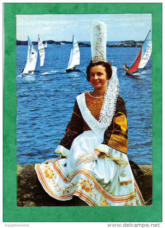 Folklore De Bretagne Jeune Fille En Costume Bigouden -Rouanez Kerne (Royaume De Cornouaille) - à Identifier - Bretagne