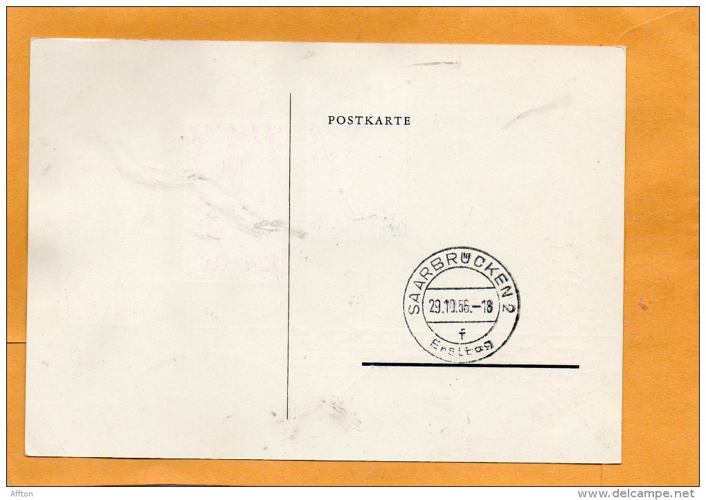 Saar 1956 FDC - FDC