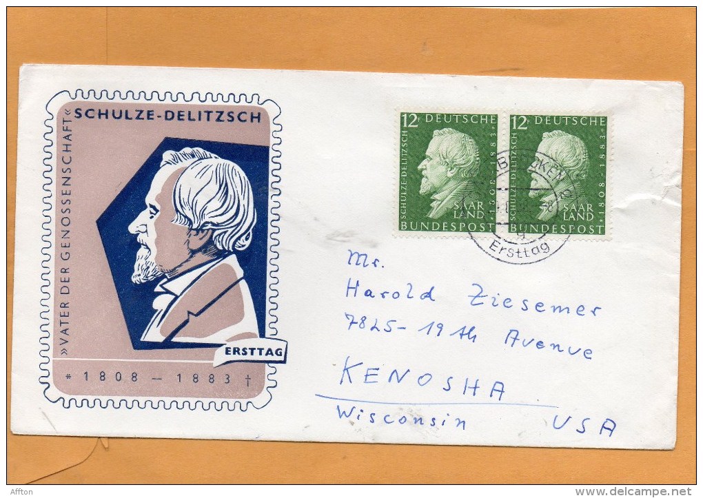 Saar 1958 FDC - FDC