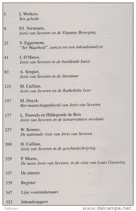 Cailliau, Maurits (red.), Gedenkboek Joris Van Severen (1894-1994). Joris Van Severen Spreekt - Histoire