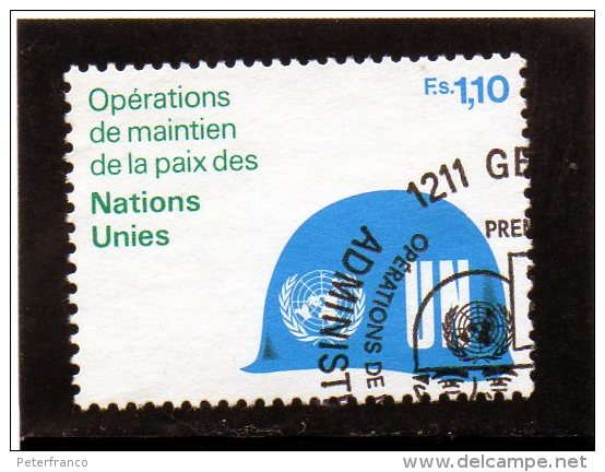 B- 1980 ONU Ginevra - Mantenimento Della Pace - Oblitérés