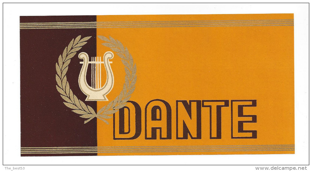 Etiquette  Boite De Cigares -   Dante   -   18.7 X 9.6 Cm - Labels