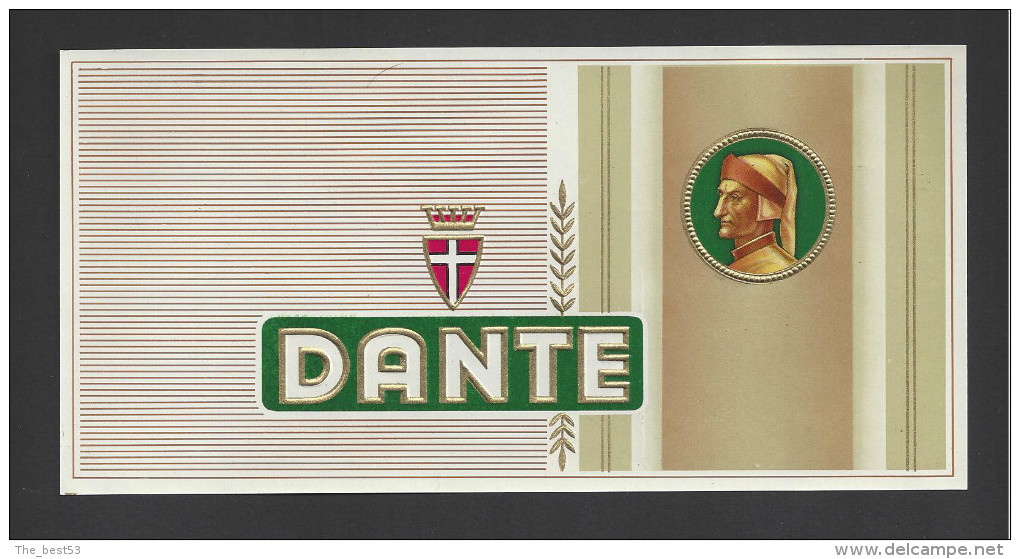 Etiquette  Boite De Cigares -   Dante   -   18.9 X 9.2 Cm - Etiquetas