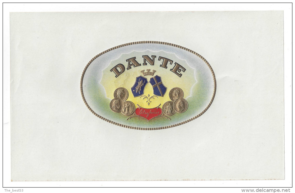 Etiquette  Boite De Cigares -   Dante   -   26 X 16 Cm - Labels