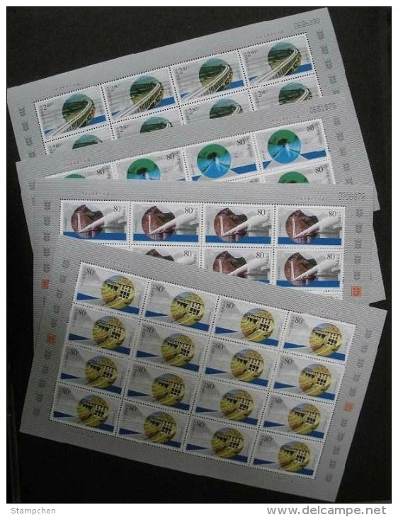 China 2001-16 Datong River Stamps Sheets Canal Irrigation Tunnel - Blocks & Sheetlets