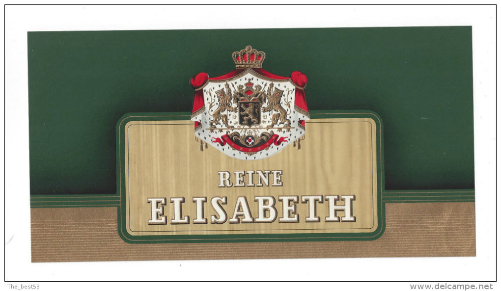 Etiquette  Boite De Cigares -   Reine Elisabeth  -   23.3 X 12.2 Cm - Etichette