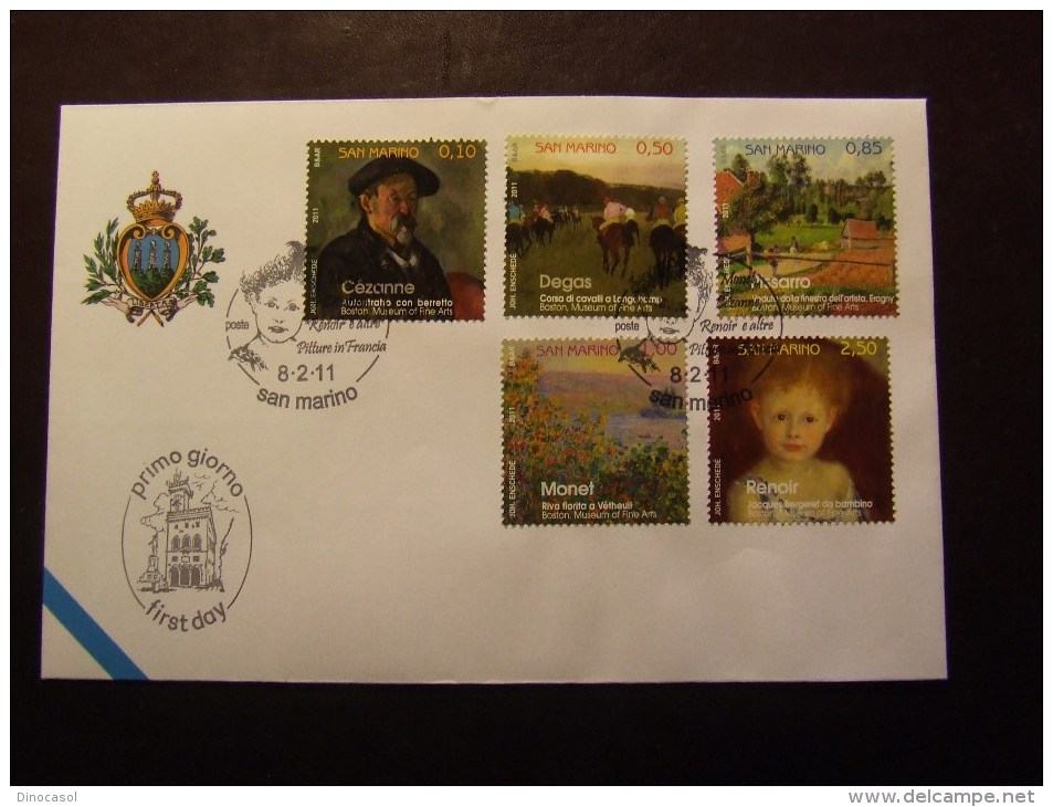 SAN MARINO 2011 PITTORI USATO FDC - Used Stamps