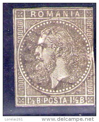 1879 - CHARLES I / Montrer Bucarest II  Mi No 48 U (NON DENTELE) édition Limitée RAR - 1858-1880 Fürstentum Moldau