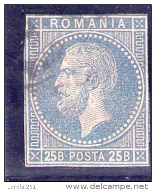 1879 - CHARLES I / Montrer Bucarest II  Mi No 53 U (NON DENTELE) édition Limitée RAR - 1858-1880 Fürstentum Moldau