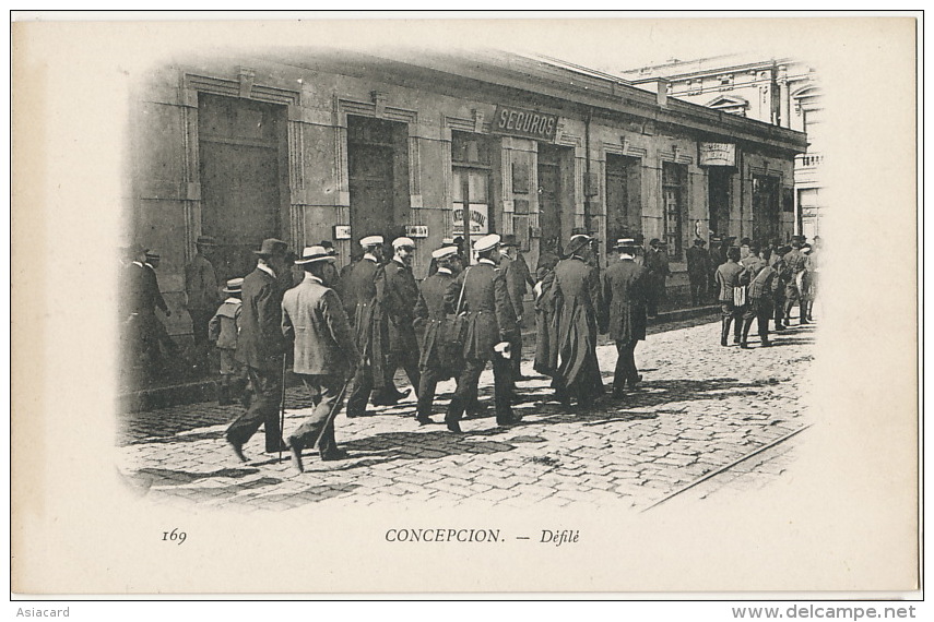 Concepcion Campagne Vaisseau Français Duguay Trouin 1902/3  Defilé Seguros Cie Assurances - Chili