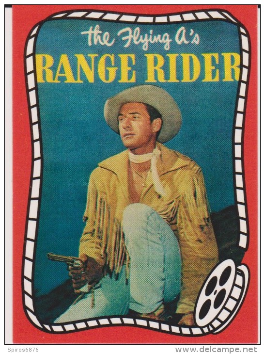 Westerns Films Actor JOCK MAHONEY Card As The Legendary Cowboy RANGE RIDER From RIDERS OF THE SILVER SCREEN Set 1993 - Other & Unclassified