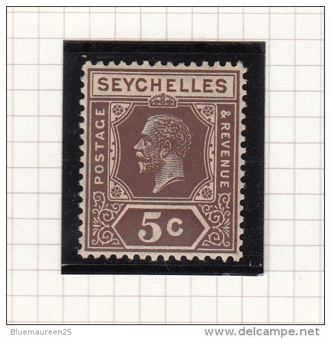 King George V - 1917 - Postage &amp; Revenue - Seychelles (...-1976)