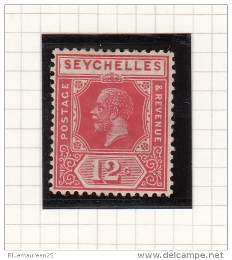 King George V - 1917 - Postage &amp; Revenue - Seychelles (...-1976)