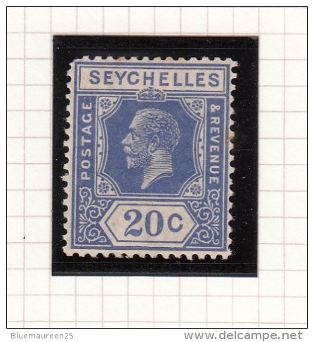 King George V - 1917 - Postage &amp; Revenue - Seychelles (...-1976)