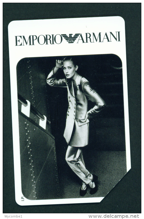 ITALY - Urmet Phonecard  Armani  Used As Scan - Publiques Publicitaires