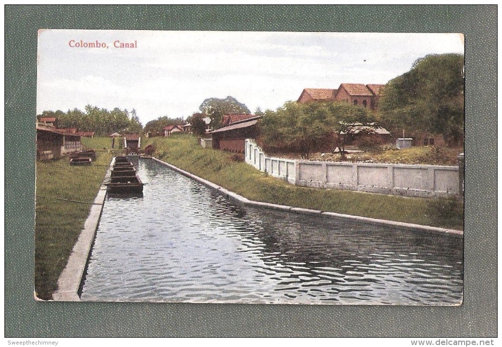 CPA Colombo Canal UNUSED Non Voyagé SRI LANKA CEYLON - Sri Lanka (Ceylon)