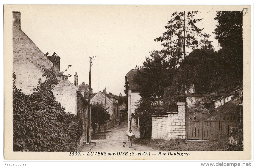 CPA AUVERS SUR OISE - RUE DAUBIGNY - Auvers Sur Oise