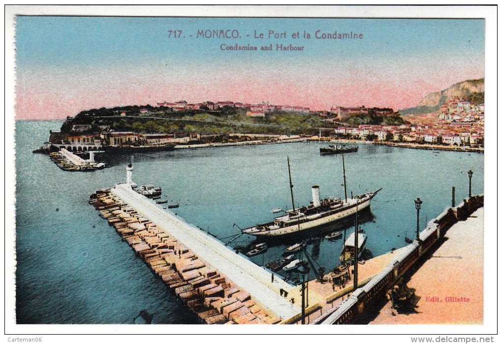 Monaco - Le Port Et La Condamine - Editeur: Gilletta N° 717 - Harbor