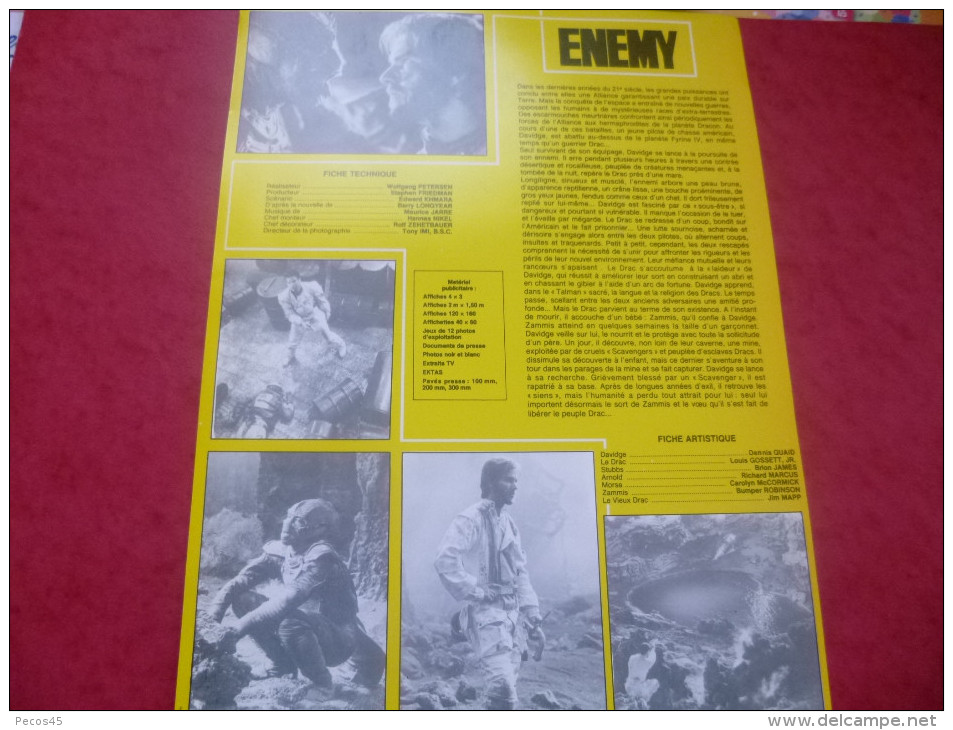 Affichette : "ENEMY" (Antenne D'Or : AVORIAZ 1986). - Pubblicitari