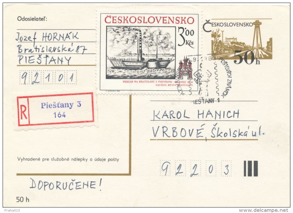 I2865 - Czechoslovakia (1983) Piestany 3 - Lettres & Documents