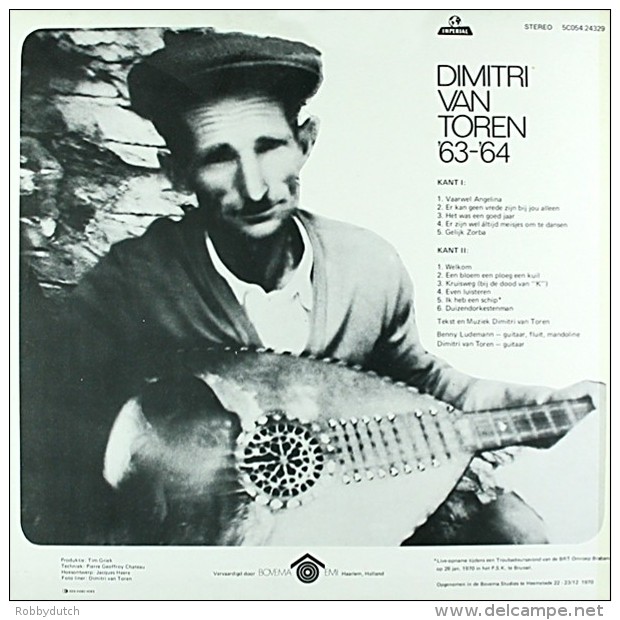 * LP *  DIMITRI VAN TOREN '63-'64 (Holland 1970 EX-!!!) - Sonstige - Niederländische Musik