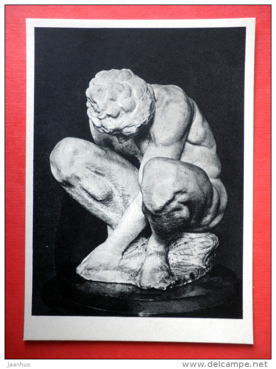 Crouching Boy By Michelangelo - Sculpture - Italian Art - Unused - Skulpturen