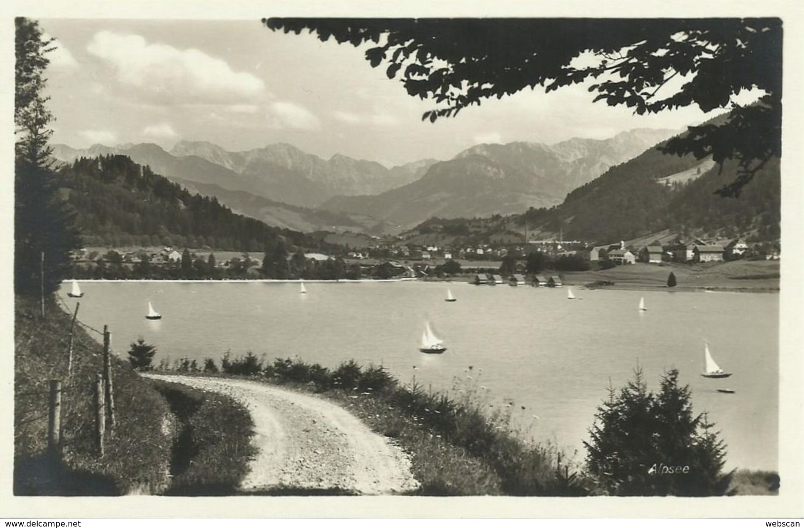 AK Immenstadt Bühl Alpsee  Segelboote ~1930 #30 - Immenstadt