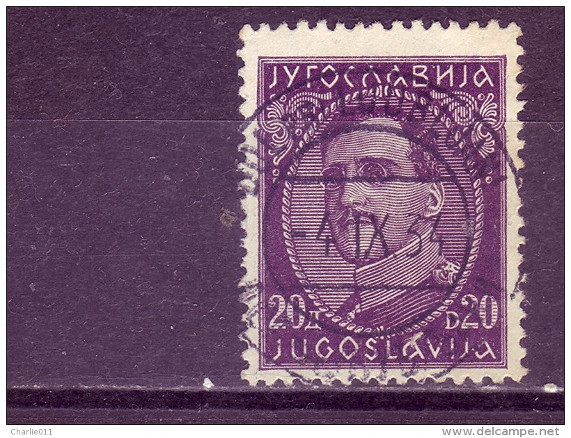 KING ALEXANDER-20 DIN-POSTMARK-DOL PRI LJUBLJANI-RARE-SLOVENIA-YUGOSLAVIA-1931 - Used Stamps