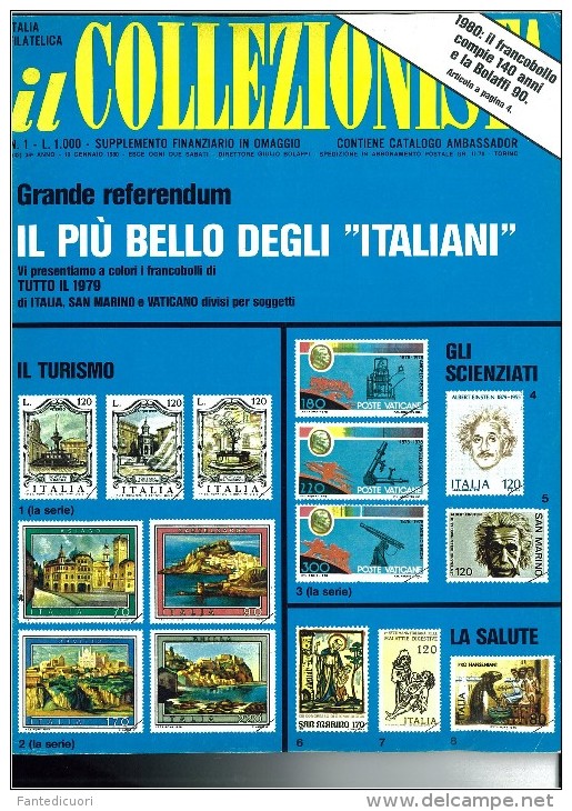 Rivista Il Collezionista, Bolaffi Editore N. 1 Anno 1980 - Italiane (dal 1941)