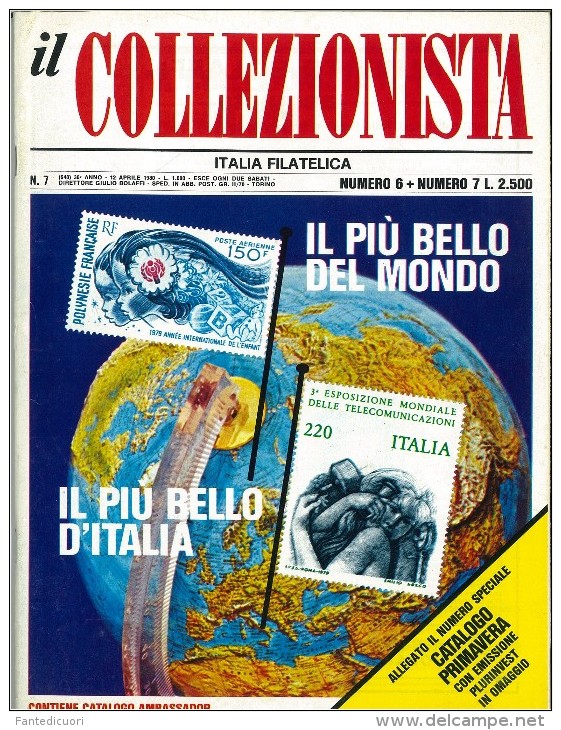 Rivista Il Collezionista, Bolaffi Editore N. 7 Anno 1980 - Italiane (dal 1941)