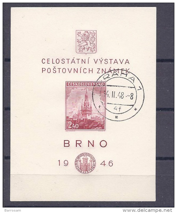 Czechoslovakia1946:Michel Bl.9 Used - Blocks & Sheetlets