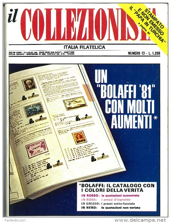 Rivista Il Collezionista, Bolaffi Editore N. 13 Anno 1980 - Italian (from 1941)