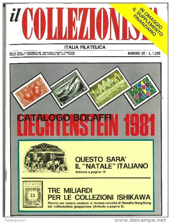 Rivista Il Collezionista, Bolaffi Editore N. 20 Anno 1980 - Italian (from 1941)