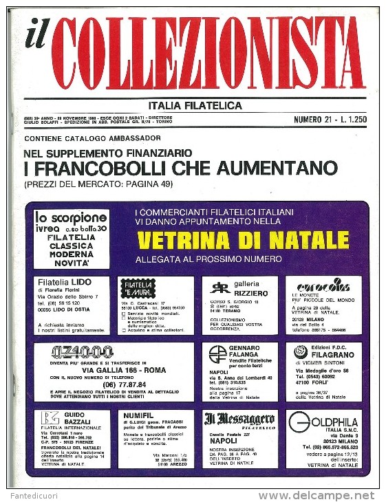 Rivista Il Collezionista, Bolaffi Editore N. 21 Anno 1980 - Italiaans (vanaf 1941)