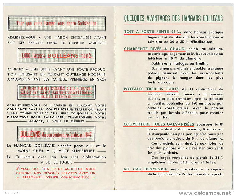 Publicité HANGARS Doléans - Bazoches Les Hautes (28) Artenay (45) - Agent Régional à Godisson (61) ( TRACTEUR ) - Publicités