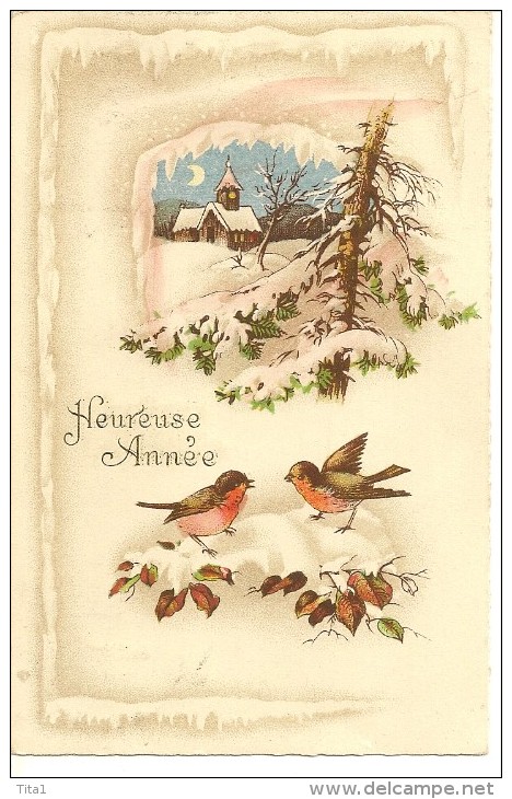 S235 - Heureuse Année - Paysage - Oiseaux - New Year