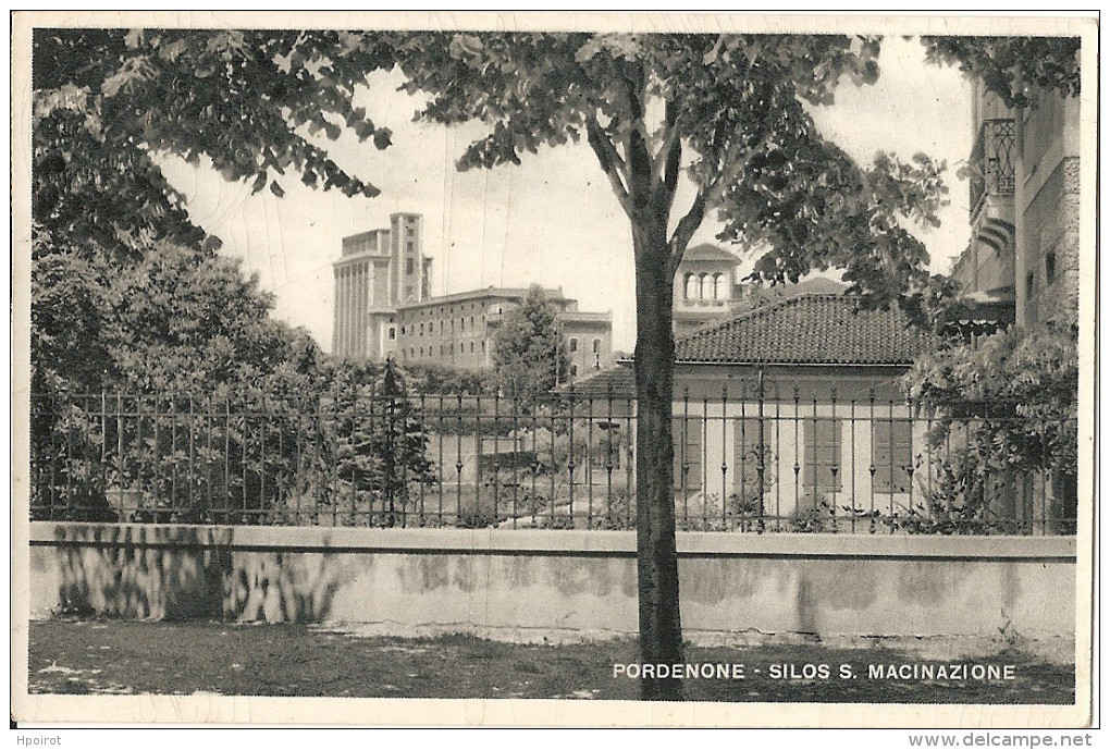 PORDENONE - SILOS MACINAZIONE - FORMATO PICCOLO - VIAGGIATA 1944 - (rif. P36) - Pordenone