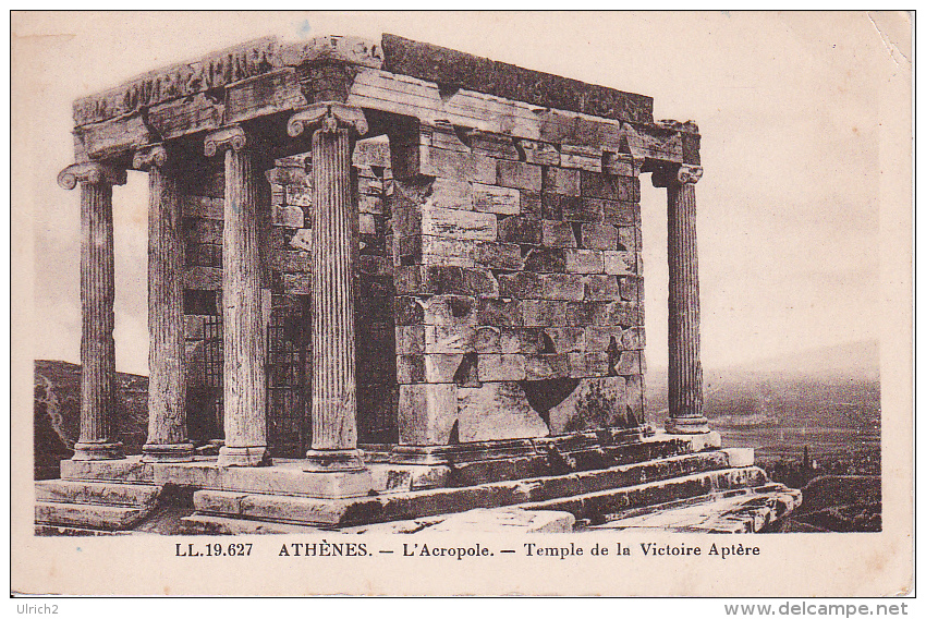 CPA Athènes - L'Acropole - Temple De La Victoire Aptère(3141) - Griechenland