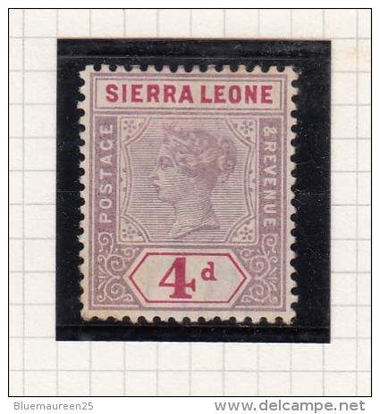 Queen Victoria - 1896 - Sierra Leone (...-1960)