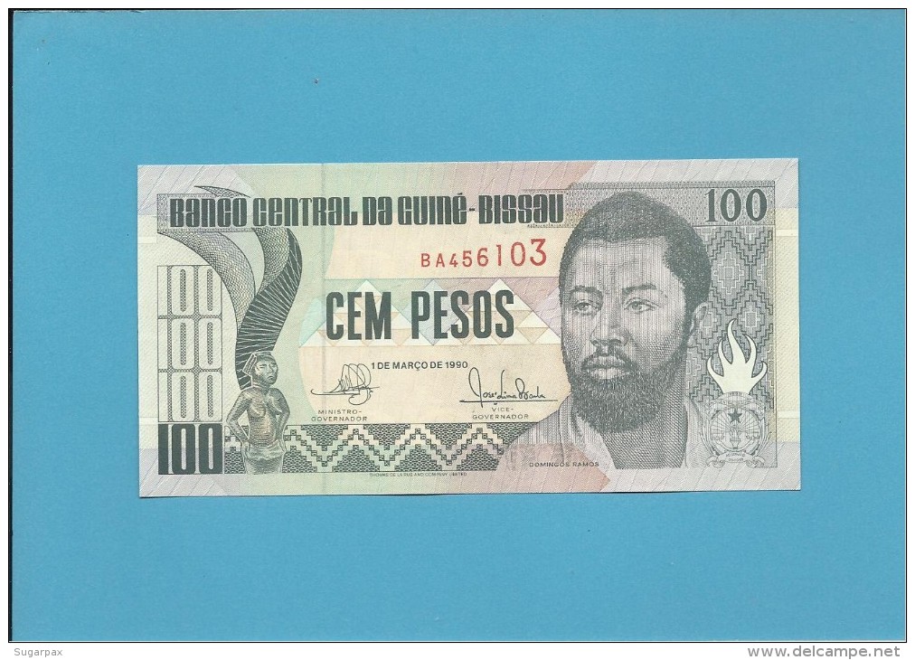 GUINEA-BISSAU - 100 PESOS - 1.3.1990 - UNC - P 11 - DOMINGOS RAMOS - Guinea–Bissau