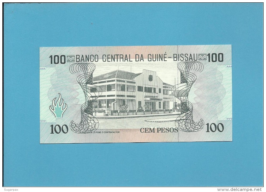 GUINEA-BISSAU - 100 PESOS - 1.3.1990 - UNC - P 11 - DOMINGOS RAMOS - Guinee-Bissau