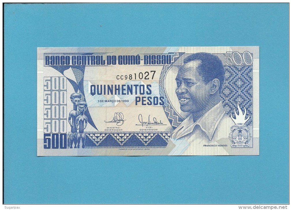 GUINEA-BISSAU - 500 PESOS - 1.3.1990 - UNC - P 12 - FRANCISCO MENDES - Guinea-Bissau